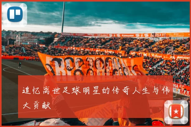 追忆离世足球明星的传奇人生与伟大贡献